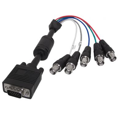 1 ft SVGA Male to 5 X BNC Female Cable