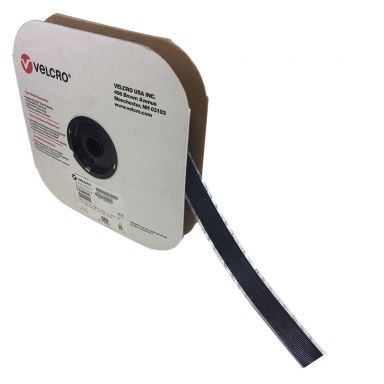 75 ft 1 Inch VE LCRO Brand Hook 705 Adhesive Back Wrap -Black (Per Roll) - Part No.
