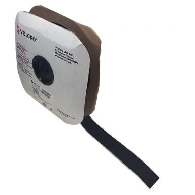 75 ft 2 Inch VE LCRO Brand Loop 1000 Adhesive Back Wrap -Black (Per Roll) - Part No.