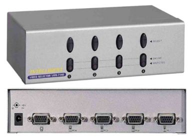 4-Port VGA Video Switch (4 Inputs - 1 Output Selector)