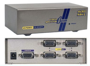 4-Port VGA Video Splitter -2048X 1536