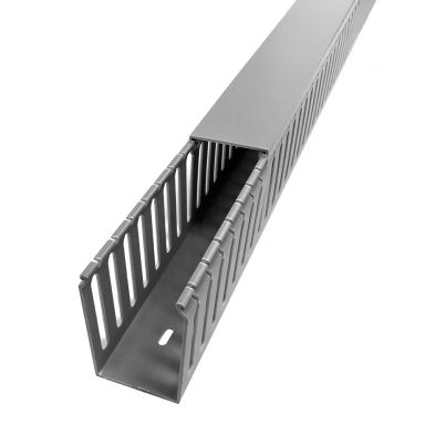 6 ft Plastic Wiring Duct with cover 2X3 - Grey