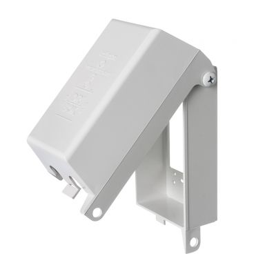 Outdoor Weather Proof Outletbox, Single Gang - Vertical -White