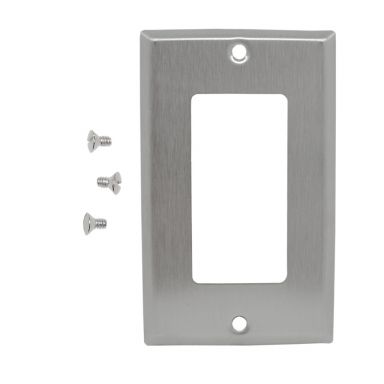 Decora Single Gang Wall Plate- Stainless Steel