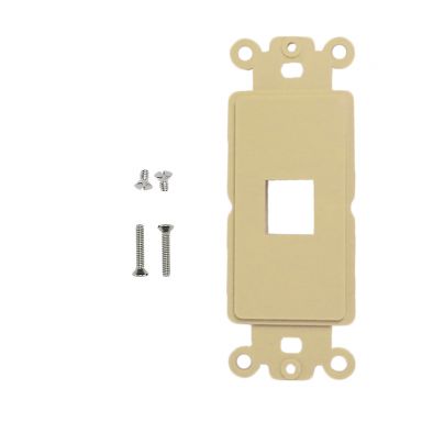 Decora Strap 1-Port Keystone- Ivory